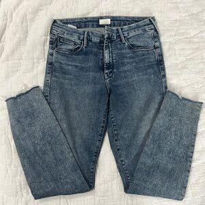 MOTHER acid wash skinny jeans